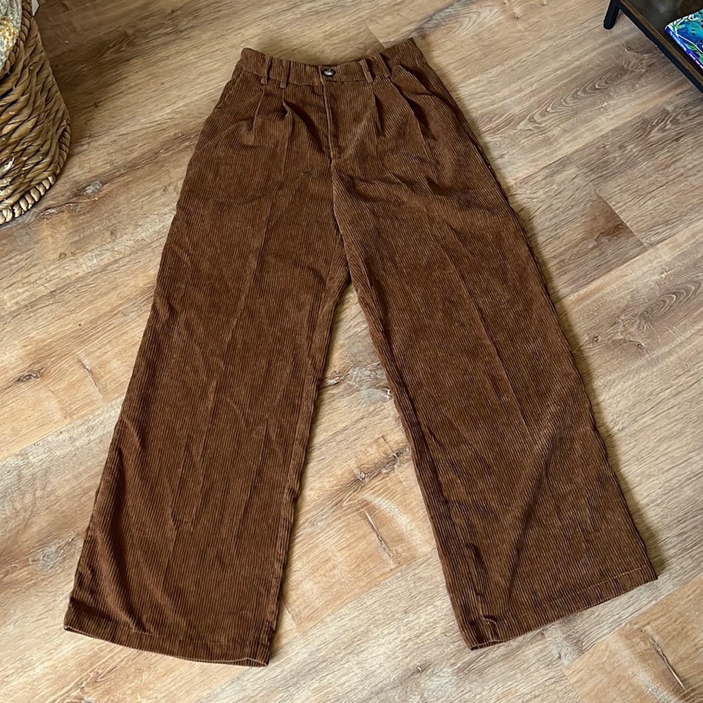 wide leg corduroy pants